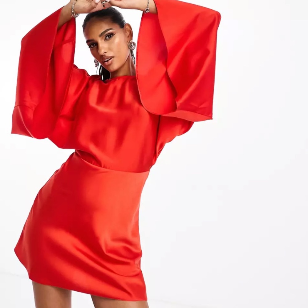 Satin Asos Edition Dress. Worn once. Absolutely beautiful
